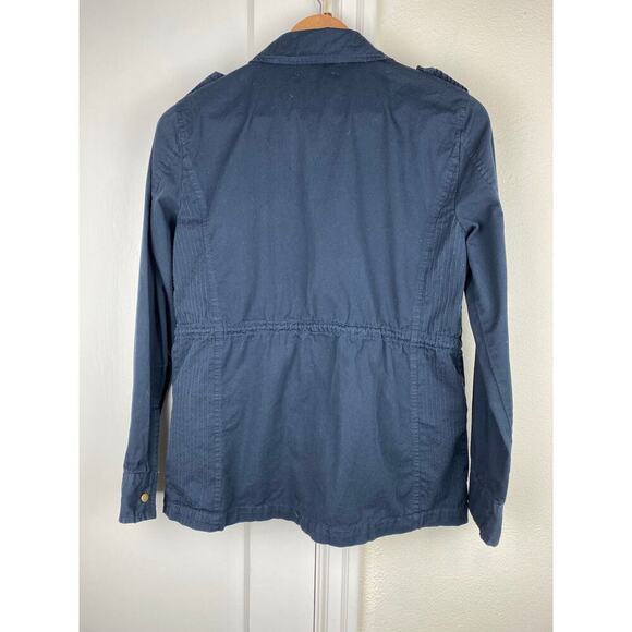 Lily Aldridge for Velvet by Graham & Spencer S Blue Military Utility Jacket - Picture 7 of 12